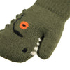 MOLO Kenau Bark Green Dino Mittens