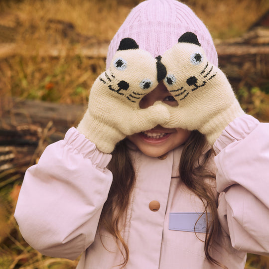 MOLO Kenau Vanilla Cream Kitten Mittens