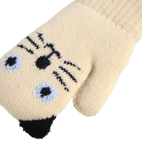 MOLO Kenau Vanilla Cream Kitten Mittens