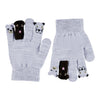 MOLO Puppet Friends Grey Melange Gloves