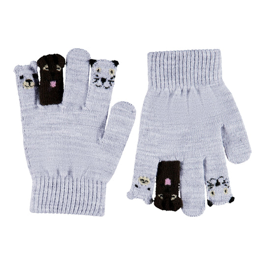 MOLO Puppet Friends Grey Melange Gloves