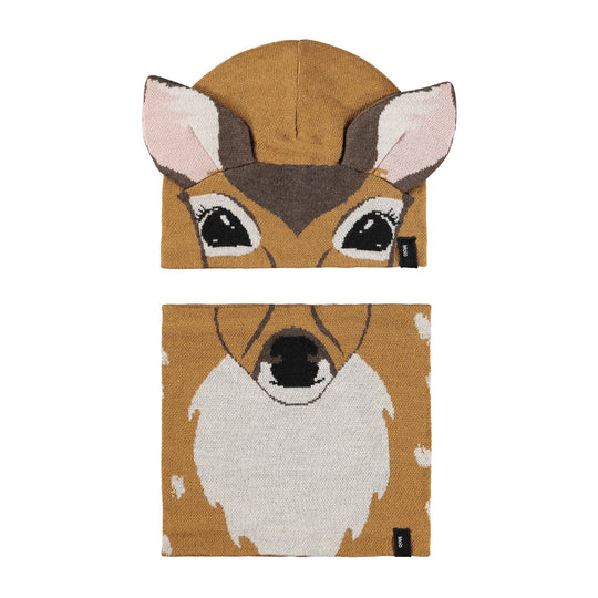 MOLO Kleo Beanie and Snood Set - Fawn Deer