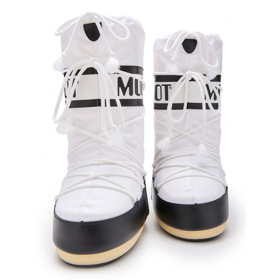 ICON Classic Nylon Boots - Black/White