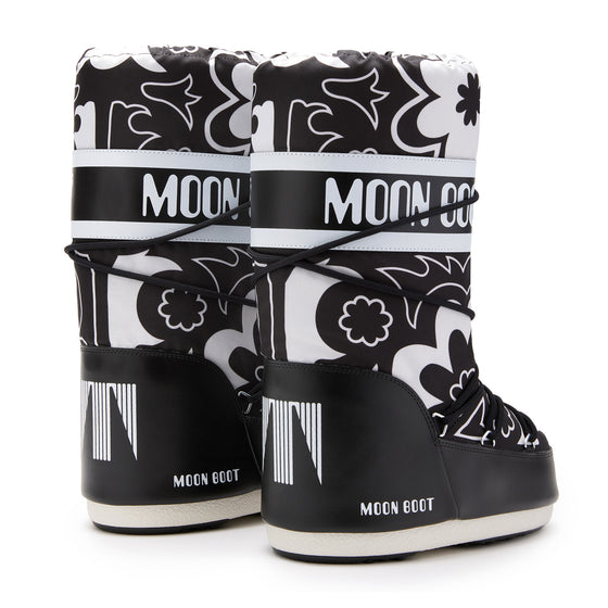 ICON Flower Boots - Black/White