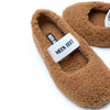 MOON BOOT Shearling Ballerina - Cognac