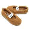 MOON BOOT Shearling Ballerina - Cognac