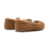 MOON BOOT Shearling Ballerina - Cognac