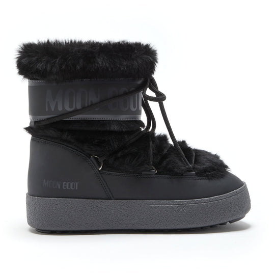 MOON BOOT Ltrack Faux Fur Boots - Black