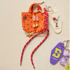 BONTON Mini Market Bag Key Ring - Orange Vif
