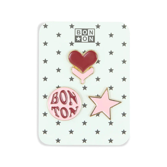 BONTON Backpack Pins - Rose Vintage