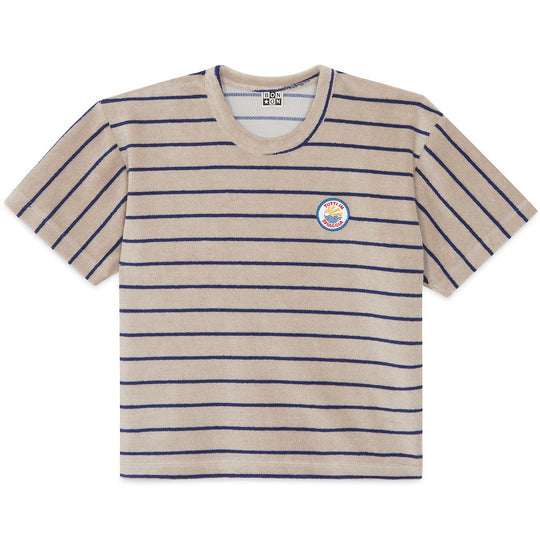 BONTON Terrycloth Striped Livio T-shirt