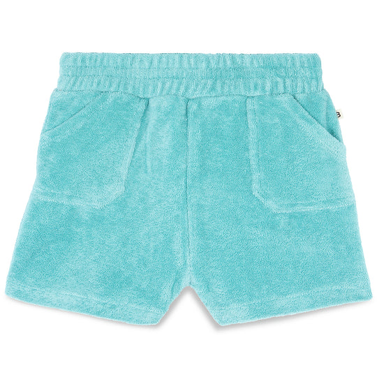 BONTON Blue Fish Terrycloth Baby Shorts