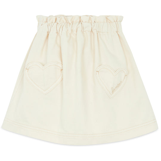 BONTON Heart-Pocket Douchka Skirt - Marshmallow