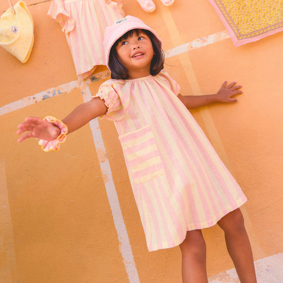 BONTON Citrus Stripe Lucille Baby Dress