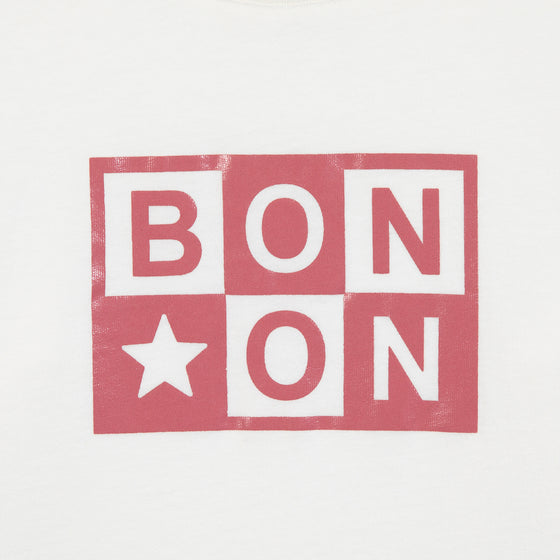 BONTON Taxo Logo T-shirt - Ecru and Rose