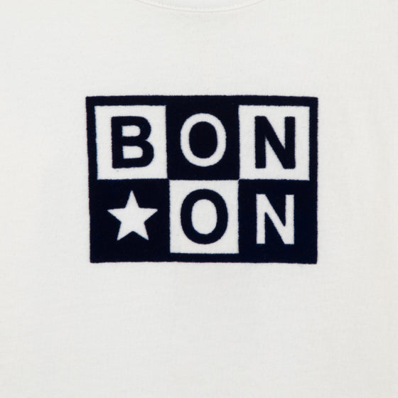 BONTON Taxi Logo Baby T-shirt - Ecru