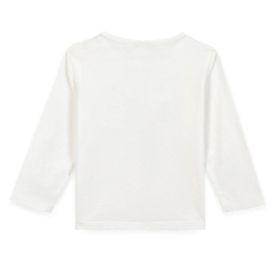 BONTON Taxi Logo Baby T-shirt - Ecru