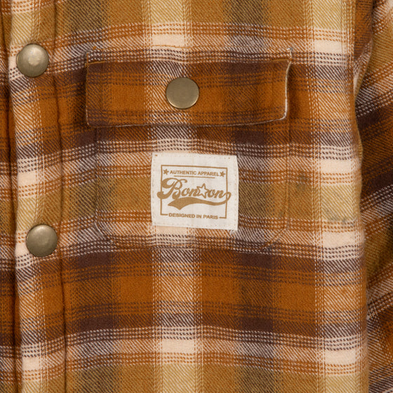 BONTON Surchem Plaid Jacket - Barnyard Brown
