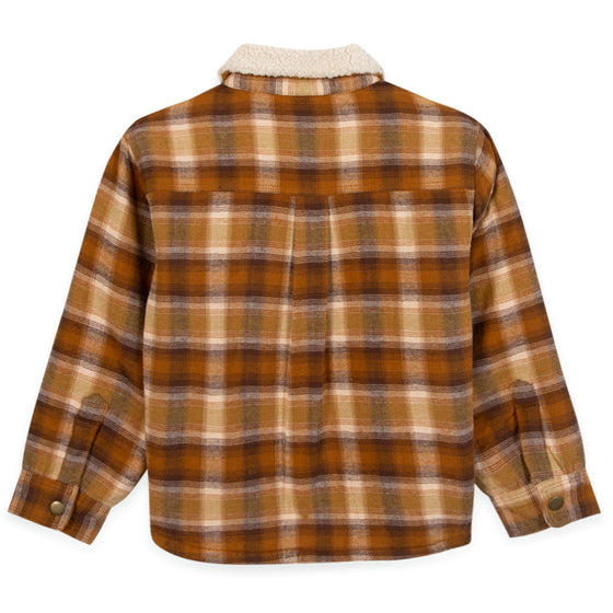 BONTON Surchem Plaid Jacket - Barnyard Brown