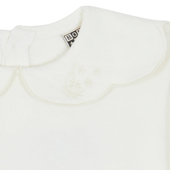 BONTON Martine Collared Sweatshirt - Ecru Bonton