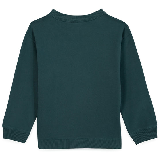 BONTON Smile Logo Sweatshirt - Blue Lake
