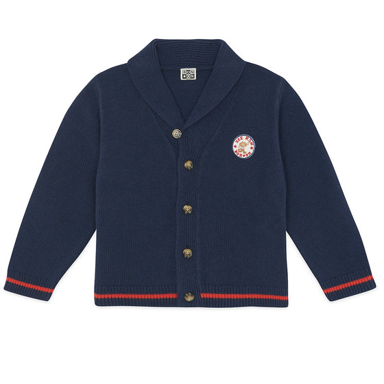 BONTON Hubert Cardigan - Bleu Brut