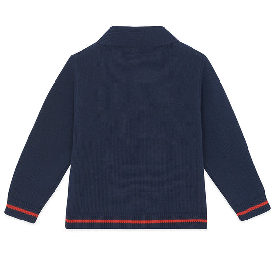BONTON Hubert Cardigan - Bleu Brut