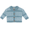 BONTON Lucien Baby Cardigan - Bleu Frost