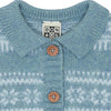 BONTON Lucien Baby Cardigan - Bleu Frost