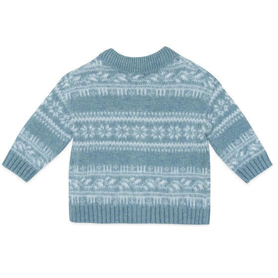 BONTON Lucien Baby Cardigan - Bleu Frost
