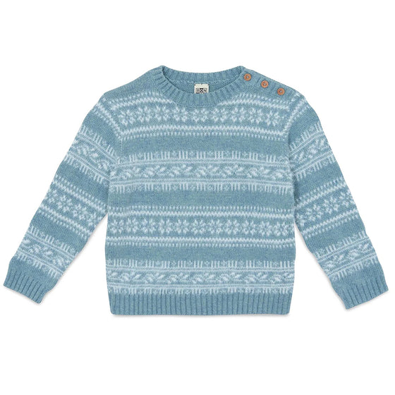 BONTON Loustic Cardigan - Bleu Frost