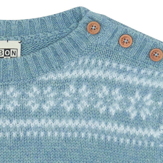 BONTON Loustic Cardigan - Bleu Frost