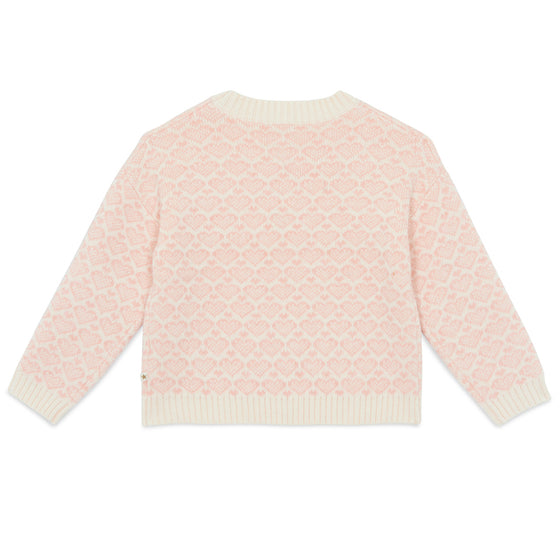 BONTON Lovely Hearts Sweater - Ecru Bonton
