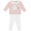 BONTON Lily Bird Baby Outfit - Rose Blossom