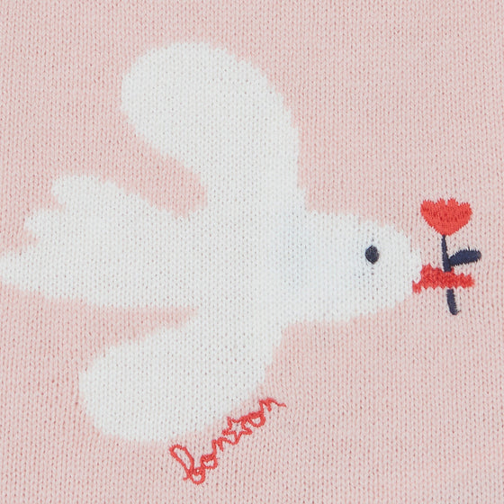 BONTON Lily Bird Baby Outfit - Rose Blossom