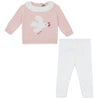 BONTON Lily Bird Baby Outfit - Rose Blossom