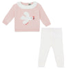 BONTON Lily Bird Baby Outfit - Rose Blossom
