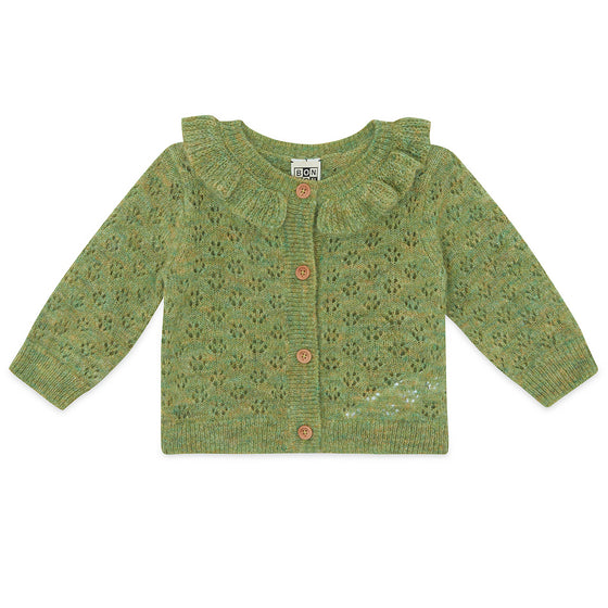 BONTON Corolle Baby Cardigan - Prairie Green
