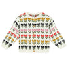 BONTON Malin Baby Cardigan - Tulip Fields