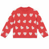BONTON Mila Heart Sweater - Rose Faroe