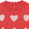 BONTON Mila Heart Sweater - Rose Faroe