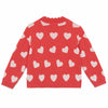 BONTON Mila Heart Sweater - Rose Faroe