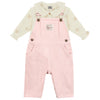 BONTON Sweet Hearts Blouse and Overalls Outfit
