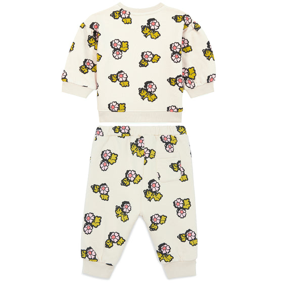 BONTON Faroe Baby Sweatsuit - Retro Fleur