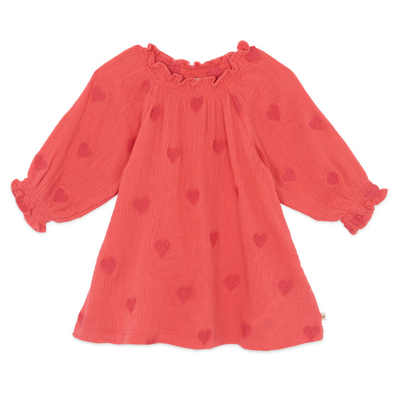 BONTON Milie Baby Dress - Rose Faroe