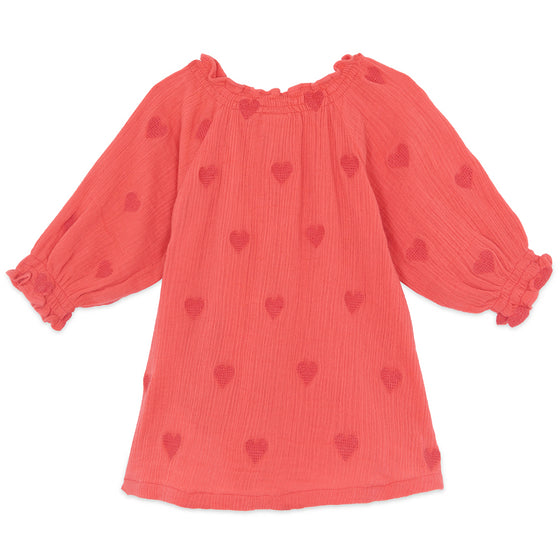 BONTON Milie Baby Dress - Rose Faroe