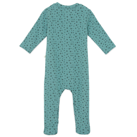 BONTON Mynight Footed Stars Pyjama - Bleu Vintage
