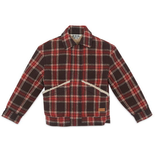 BONTON Mao Plaid Jacket  - Carbone