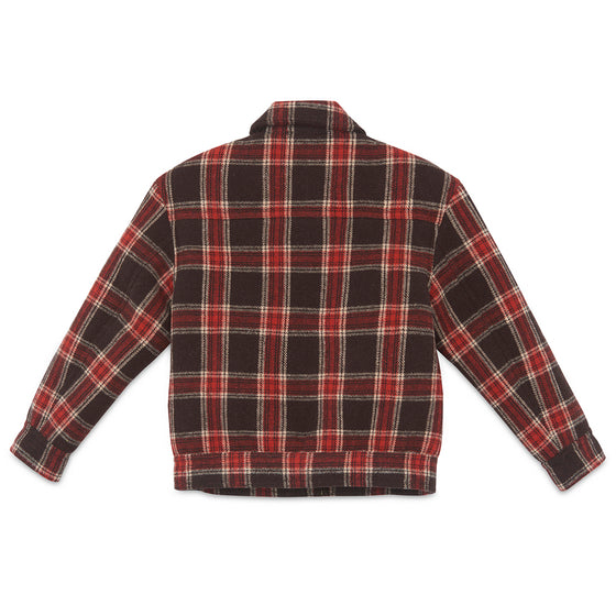 BONTON Mao Plaid Jacket  - Carbone