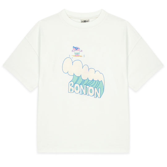 BONTON Livo Wave T-Shirt - Ecru Bonton